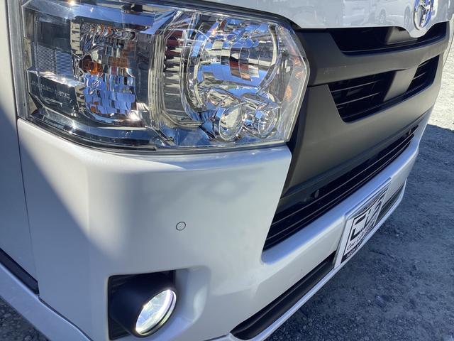 ハイエースバン スーパーＧＬ　ダークプライムＩＩ　６型　社外エアロ４点　アルパインＢＩＧＸ　両側パワースライドドア　ワンオーナー　ローダウン　社外ウインカーミラー　クリアランスソナー　トヨタセーフティセンス　オーバーフェンダー　ＬＥＤフォグランプ（21枚目）