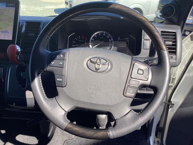 ハイエースバン スーパーＧＬ　ダークプライムＩＩ　６型　社外エアロ４点　アルパインＢＩＧＸ　両側パワースライドドア　ワンオーナー　ローダウン　社外ウインカーミラー　クリアランスソナー　トヨタセーフティセンス　オーバーフェンダー　ＬＥＤフォグランプ（32枚目）