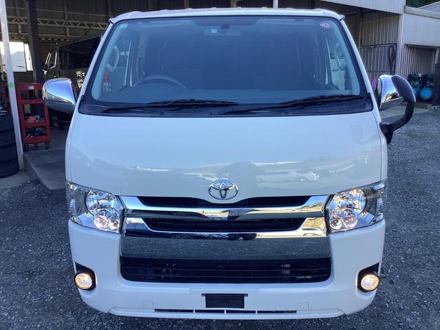 レジアスエースバン ロングスーパーＧＬ　４型後期　タイミングベルト交換渡し　純正ＬＥＤヘッドライト　プッシュスタート　リアスライドガラス小窓　ビルトインＥＴＣ　１００Ｖ電源　バックカメラ　ダブルエアコン　フルセグ視聴　イージークローザー（8枚目）