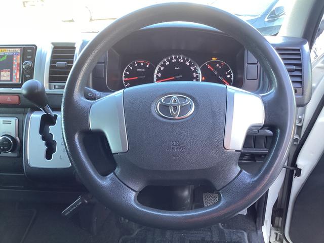 レジアスエースバン ロングスーパーＧＬ　４型後期　タイミングベルト交換渡し　純正ＬＥＤヘッドライト　プッシュスタート　リアスライドガラス小窓　ビルトインＥＴＣ　１００Ｖ電源　バックカメラ　ダブルエアコン　フルセグ視聴　イージークローザー（20枚目）