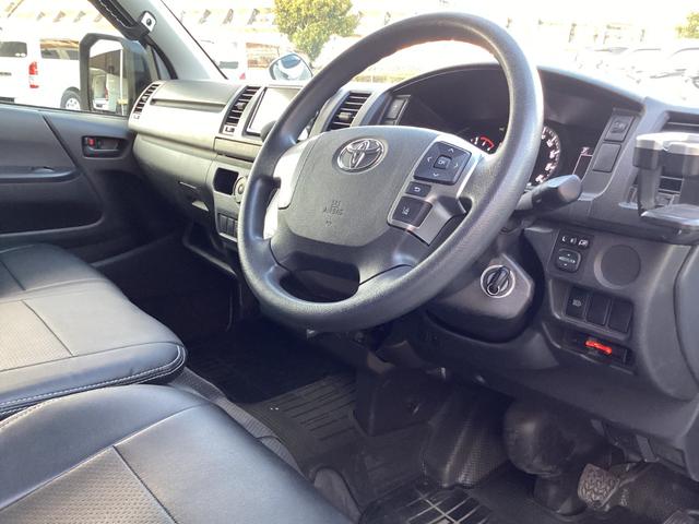 ハイエースバン ロングＤＸ　ＧＬパッケージ　６型後期　デジタルインナーミラー型ドラレコ前後　ワンオーナー　フロアパネル　トヨタセーフティセンス　内張レザー変更　ビルトインＥＴＣ　バックカメラ　純正セキュリティ　ブラックグリル　キーレス（18枚目）