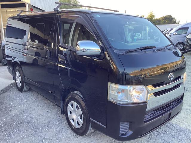 レジアスエースバン ロングＤＸ　４型　ワンオーナー　ＧＬパッケージ仕様　ミラー型バックモニター　ルーフキャリア　リアスライドガラス小窓　助手席エアバック　１００Ｖ電源　ビルトインＥＴＣ　内張レザー変更　ストラーダＨＤＤナビ　キーレス（7枚目）