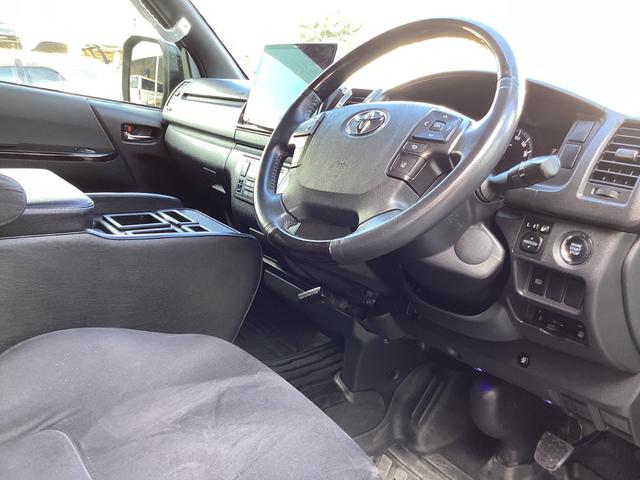 ハイエースバン スーパーGL ダークプライムII 6型 TRDエアロ4点 アルパインBIGXフローティングナビ TRDスポーツシート パノラミックビュー クリアランスソナー トヨタセーフティセンス ベッドキット ドライブレコーダー前後(25枚目)