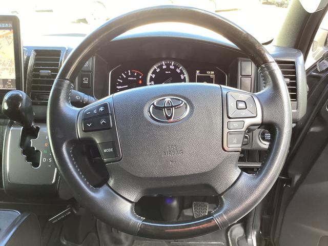 ハイエースバン スーパーGL ダークプライムII 6型 TRDエアロ4点 アルパインBIGXフローティングナビ TRDスポーツシート パノラミックビュー クリアランスソナー トヨタセーフティセンス ベッドキット ドライブレコーダー前後(30枚目)