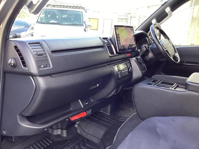 ハイエースバン スーパーGL ダークプライムII 6型 TRDエアロ4点 アルパインBIGXフローティングナビ TRDスポーツシート パノラミックビュー クリアランスソナー トヨタセーフティセンス ベッドキット ドライブレコーダー前後(45枚目)