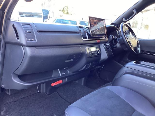 ハイエースバン スーパーGL ダークプライムII 7型 アルパインBIGXフローティングナビ 両側パワースライドドア パノラミックビュー クリアランスソナー フェンダーミラーレス ドライブレコーダー前後 トヨタセーフティセンス 助手席エアバック(42枚目)