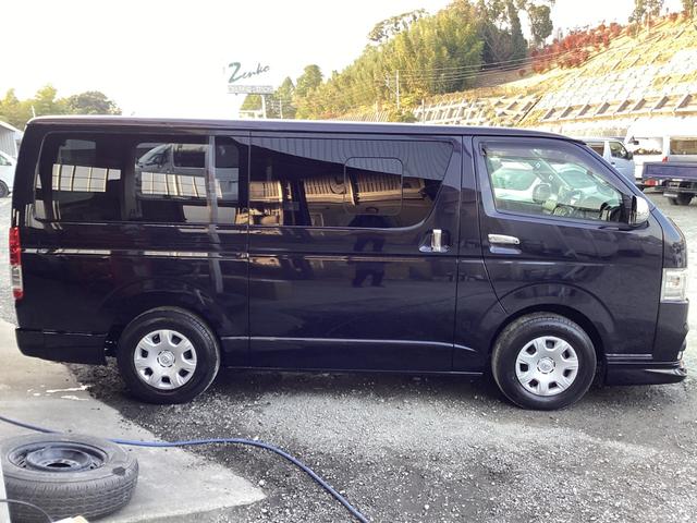 ハイエースバン スーパーGL ダークプライム 4型 アルパインBIGXフローティングナビ モデリスタデイライト付きフロントスポイラー フリップダウンモニター デジタルインナーミラー型ドラレコ前後 LEDフォグランプ ダークプライム限定色(6枚目)