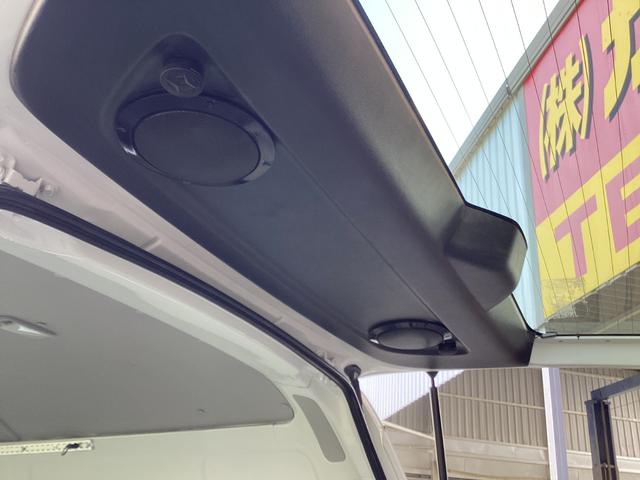 ハイエースバン SロングDX 1型 4型フェイス GLパッケージ仕様 アルパインBIGXフローティングディスプレイオーディオ ローダウン ダブルエアコン フロアパネル 社外電動格納ウインカー ミラーリアスピーカー スライド小窓(38枚目)