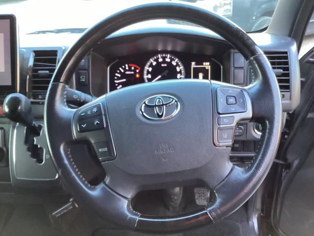 ハイエースバン スーパーGL ダークプライムII 6型 アルパインBIGXフローティングナビ パノラミックビュー クリアランスソナー アルパインフリップダウンモニター TSS 新品シートカバー デジタルインナーミラー ドライブレコーダー前後(25枚目)