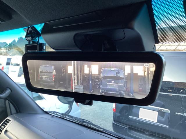 ハイエースバン スーパーGL ダークプライムII 6型 アルパインBIGXフローティングナビ パノラミックビュー クリアランスソナー アルパインフリップダウンモニター TSS 新品シートカバー デジタルインナーミラー ドライブレコーダー前後(37枚目)