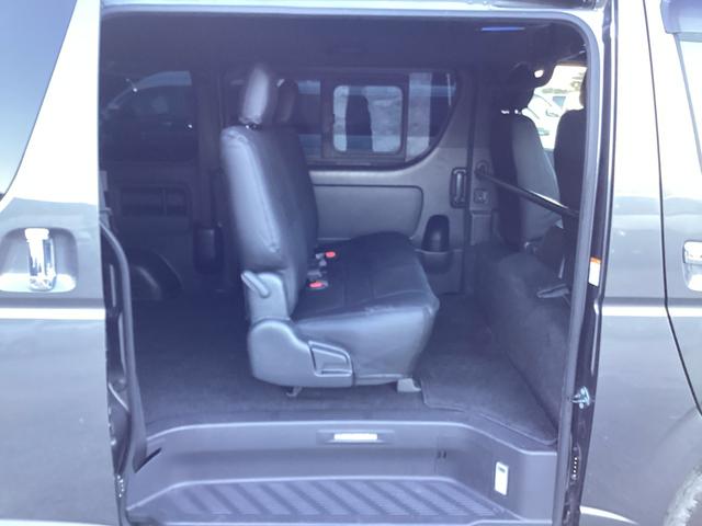 ハイエースバン スーパーGL ダークプライムII 6型 アルパインBIGXフローティングナビ パノラミックビュー クリアランスソナー アルパインフリップダウンモニター TSS 新品シートカバー デジタルインナーミラー ドライブレコーダー前後(49枚目)