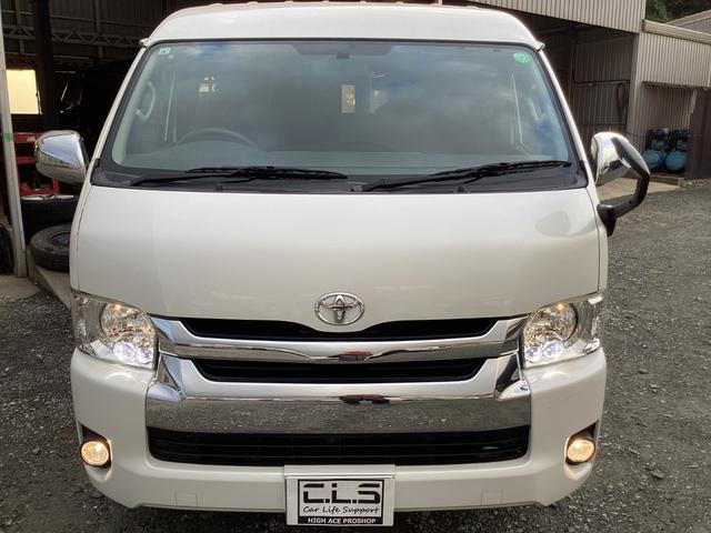 レジアスエースバン ロングワイドスーパーＧＬ　４型　両側パワースライドドア　ワンオーナー　純正ＬＥＤヘッドライト　プッシュスタート　純正アルミホイール　ビルトインＥＴＣ　タイミングベルト交換済み　バックカメラ　ダブルエアコン　メッキグリル（8枚目）