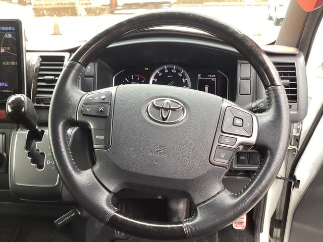 ハイエースバン スーパーＧＬ　ダークプライムＩＩ　６型後期　アルパインＢＩＧＸフローティングナビ　社外アルミホイール　ワンオーナー　クリアランスソナー　デジタルインナーミラー　トヨタセーフティセンス　ＬＥＤイエローフォグランプ　ＬＥＤカーゴランプ（27枚目）