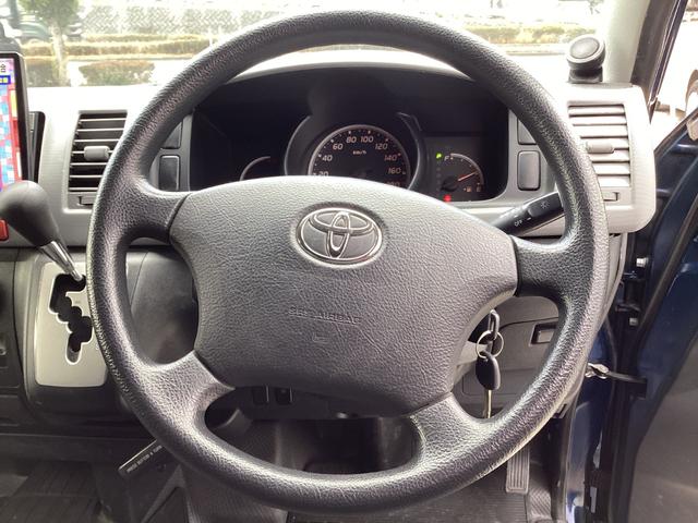 レジアスエースバン スーパーロングワイドDX GLパック 3型後期 ダブルエアコン リアスーパーGLシート ワンオーナー 床張り加工 ストラーダフローティングナビ ベッドキット フリップダウンモニター 純正HIDヘッドライト リアスライドガラス小窓 キーレス(21枚目)