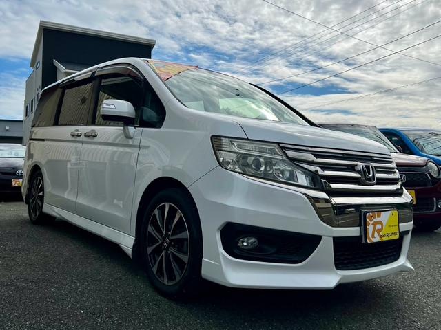 ステップワゴンスパーダ Ｚ　クールスピリット　全国１年保証付　両側電動スライドドア　ＥＴＣ　バックカメラ　メモリーナビ　フルセグＴＶ　純正アルミ　クルーズコントロール　ＨＩＤ　ＤＶＤ　ＣＤ　盗難防止システム　安全衝突ボディ（6枚目）