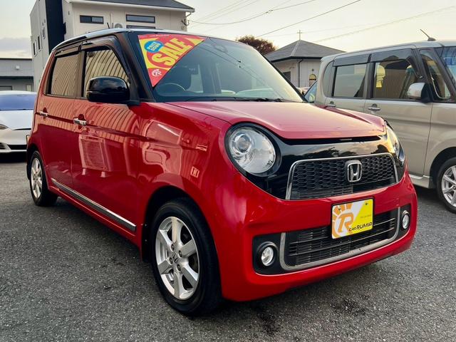 Ｎ－ＯＮＥ プレミアム　ＳＳパッケージ　全国１年保証付　純正ナビ　バックカメラ　純正アルミ　キーレスエントリー　スマートキー　アイドリングストップ　ＨＩＤ　安全衝突ボディ　盗難防止システム　衝突被害軽減システム　シートヒーター（4枚目）