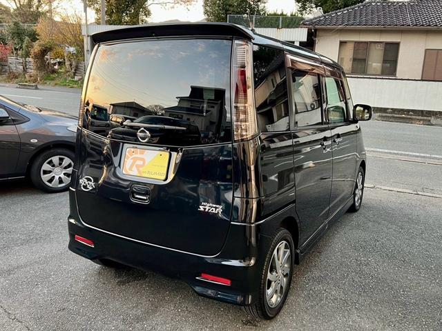 ルークス ハイウェイスター　ＥＴＣ　ドライブレコーダー　左側電動スライドドア　ＨＤＤナビ　フルセグＴＶ　バックカメラ　１４インチ純正アルミ　ＨＩＤ　キーレスエントリー　スマートキー　盗難防止システム　安全衝突ボディ（8枚目）