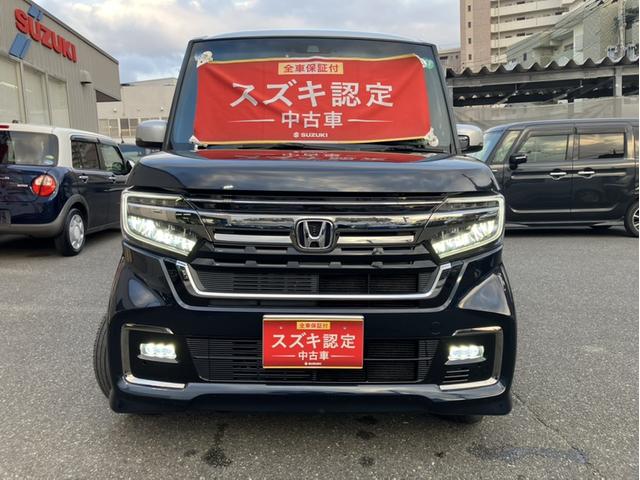 N-BOXカスタム Lターボ ドライブレコーダー/バックアイカメラ ETC│後席両側パワースライドドア│パドルシフト│クルーズコントロールシステム│本革巻ステアリングホイール│15インチアルミホイール(5枚目)