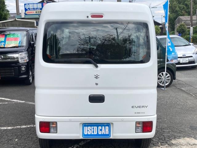 エブリイ PA 衝突軽減ブレーキ オートギアシフト オートハイビーム レーン逸脱警報 コーナーセンサー ハイルーフ 2nd発進 集中ドアロック 4人乗 光軸調整ライト オートライト 取説 ドアバイザー 集中ドアロック ラジオ ABS ESC(7枚目)