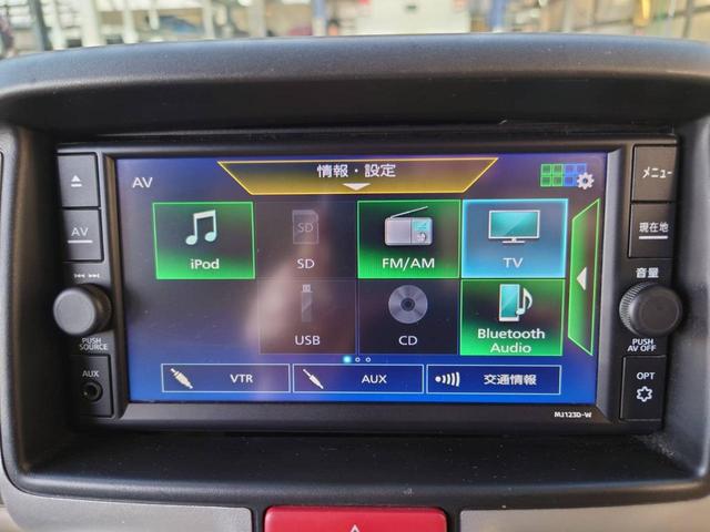 NV100クリッパーリオ G 4WD ハイルーフ 純正SDナビ 両側パワードア 衝突軽減装置 コーナーセンサー 新車保証書 オートステップ Bluetooth フルセグTV バックカメラ リアヒーター 革巻ハンドル ターボ レーン逸脱警報 USB 純正14AW HIDライト(58枚目)