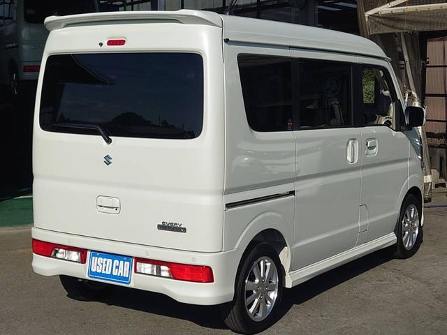 エブリイワゴン PZターボスペシャル ハイルーフ 届出済未使用車 両側Pドア 純正ディスプレイオーディオ 衝突軽減ブレーキ コーナーセンサー Bluetooth バックカメラ レーン逸脱警報 オートハイビーム LEDヘッドライト USB入力 シートヒーター スマートキー(6枚目)