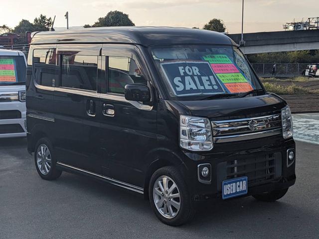 エブリイワゴン ＰＺターボ　ＳＤナビ　衝突軽減ブレーキ　左パワードア　コーナーセンサー　Ｂｌｕｅｔｏｏｔｈ　バックカメラ　前後ドラレコ　フルセグＴＶ　ハイルーフ　ＥＴＣ　リアヒーター　純正１４ＡＷ　レーン逸脱警報　ＤＶＤ再生　ＨＩＤヘッドライト　フォグ　オートライト（5枚目）