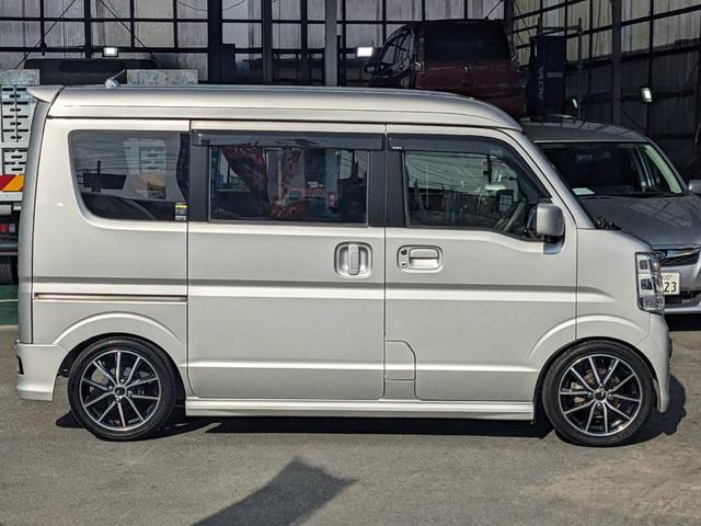 エブリイワゴン PZターボ ハイルーフ ワンオーナー レーシングギア車高調 SDナビ 左パワードア 衝突軽減ブレーキ ドラレコ Bluetooth フルセグTV コーナーセンサー 社外テール 革調シートカバー オーバーヘッドコンソール ETC バックカメラ リアヒーター(40枚目)