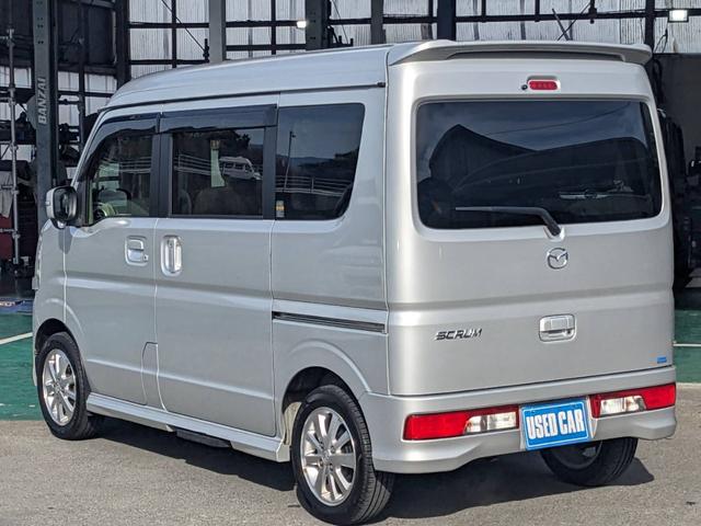 スクラムワゴン PZターボ スペシャル ハイルーフ メモリーナビ 両側Pドア 衝突軽減ブレーキ オートステップ ETC TV HIDヘッドライト 純正14AW リアヒーター スマートキー 電格ミラー 純正フルエアロ フォグライト オートライト ドアバイザー DVD再生(8枚目)