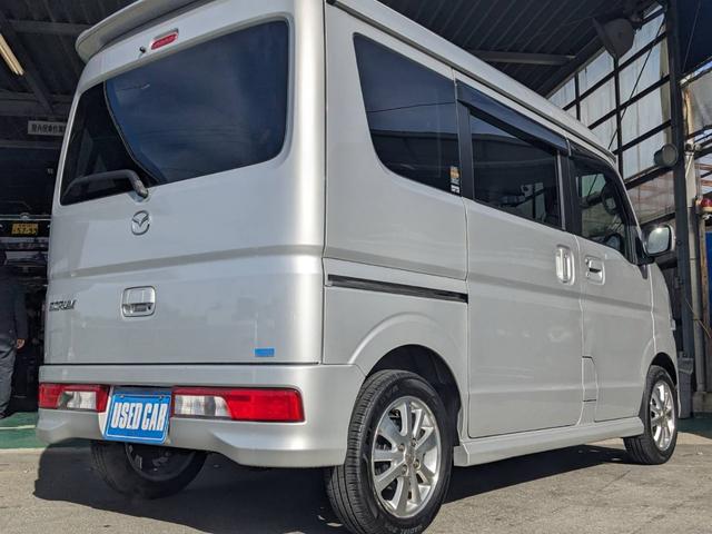 スクラムワゴン PZターボ スペシャル ハイルーフ メモリーナビ 両側Pドア 衝突軽減ブレーキ オートステップ ETC TV HIDヘッドライト 純正14AW リアヒーター スマートキー 電格ミラー 純正フルエアロ フォグライト オートライト ドアバイザー DVD再生(45枚目)