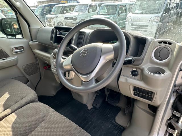 エブリイワゴン JPターボ ハイルーフ 衝突軽減ブレーキ リアヒーター ETC プッシュスタート 電格ミラー ドラレコ スマートキー2個 光軸調整ライト ゴムマット ドアバイザー 横滑り防止装置 パワステ パワーウィンドウ エアバック フルフラットシート(2枚目)