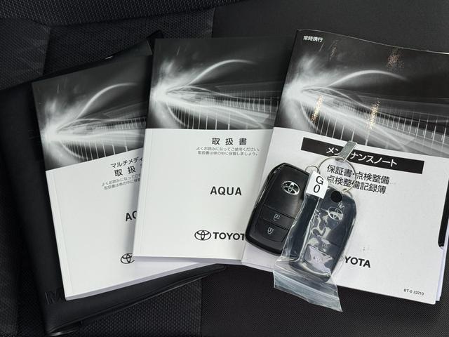 アクア Ｇ　ディスプレイオーディオ、Ｂｌｕｅｔｏｏｔｈオーディオ、予備スマートキー、ＥＴＣ、禁煙車（46枚目）