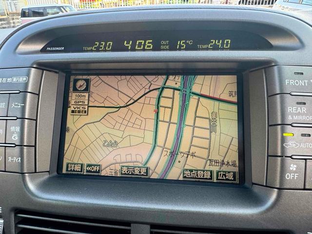 セルシオ ｅＲ仕様　サンルーフ　本革　ドライブレコーダー　クリアランスソナー　オートクルーズコントロール　バックカメラ　ナビ　アルミホイール　ＨＩＤ　ＡＴ　シートヒーター　スマートキー　電動格納ミラー　盗難防止システム（5枚目）