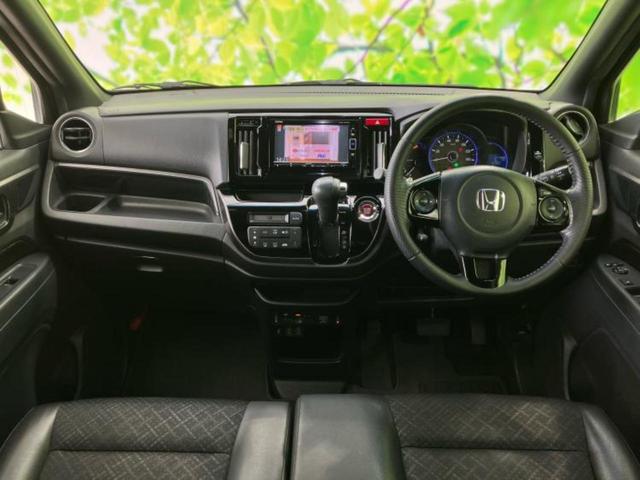 N-WGNカスタム ターボSSブラックスタイルパッケージ 保証書/純正 SDナビ/衝突安全装置/シートヒーター 前席/シート ハーフレザー/ヘッドランプ LED/Bluetooth接続/ETC/EBD付ABS/横滑り防止装置/アイドリングストップ 禁煙車(4枚目)