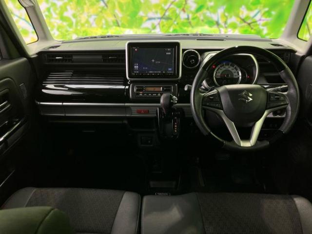 スペーシアカスタム ハイブリッドＸＳターボ　保証書／純正　８インチ　ＳＤナビ／セーフティサポート（スズキ）／両側電動スライドドア／シートヒーター　運転席／全方位モニター／シート　ハーフレザー／パーキングアシスト　バックガイド　ターボ　ＤＶＤ再生（4枚目）