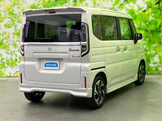 スペーシアカスタム ハイブリッドＸＳ　保証書／両側電動スライドドア／シートヒーター／車線逸脱防止支援システム／ヘッドランプ　ＬＥＤ／ＥＢＤ付ＡＢＳ／横滑り防止装置／アイドリングストップ／クルーズコントロール／エアバッグ　運転席（3枚目）