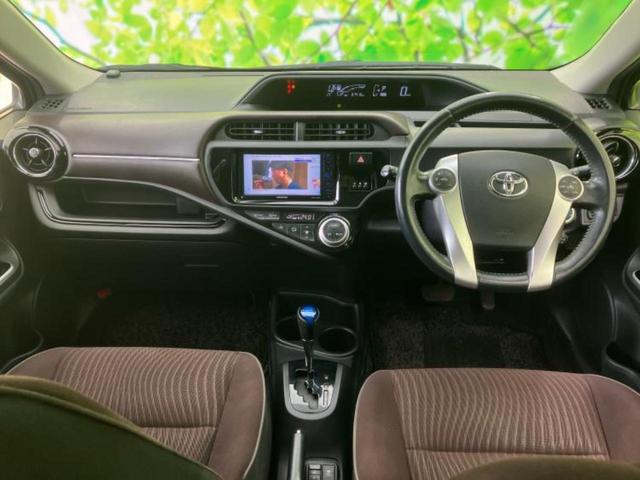 アクア Ｇ　保証書／社外　ＳＤナビ／シートヒーター　運転席／ドライブレコーダー　社外／Ｂｌｕｅｔｏｏｔｈ接続／ＥＴＣ／ＥＢＤ付ＡＢＳ／横滑り防止装置／アイドリングストップ／フルセグＴＶ／ＤＶＤ　ＤＶＤ再生（4枚目）