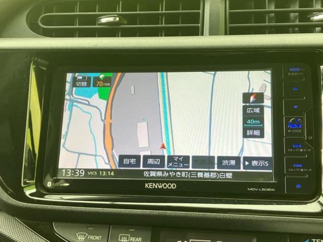 アクア Ｇ　保証書／社外　ＳＤナビ／シートヒーター　運転席／ドライブレコーダー　社外／Ｂｌｕｅｔｏｏｔｈ接続／ＥＴＣ／ＥＢＤ付ＡＢＳ／横滑り防止装置／アイドリングストップ／フルセグＴＶ／ＤＶＤ　ＤＶＤ再生（10枚目）