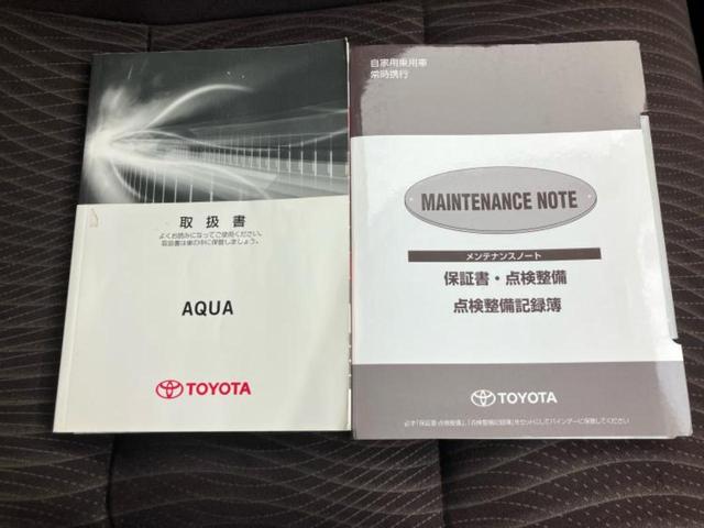 アクア Ｇ　保証書／社外　ＳＤナビ／シートヒーター　運転席／ドライブレコーダー　社外／Ｂｌｕｅｔｏｏｔｈ接続／ＥＴＣ／ＥＢＤ付ＡＢＳ／横滑り防止装置／アイドリングストップ／フルセグＴＶ／ＤＶＤ　ＤＶＤ再生（36枚目）