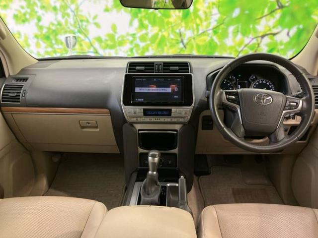 ランドクルーザープラド 4WD TX Lパッケージ 新品タイヤ/サンルーフ/保証書/純正 9インチ SDナビ/シートヒーター/シート フルレザー/ヘッドランプ LED/ETC/EBD付ABS/横滑り防止装置/フルセグTV/エアバッグ 運転席 革シート(4枚目)