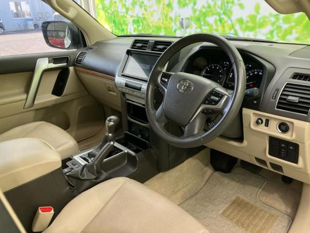 ランドクルーザープラド 4WD TX Lパッケージ 新品タイヤ/サンルーフ/保証書/純正 9インチ SDナビ/シートヒーター/シート フルレザー/ヘッドランプ LED/ETC/EBD付ABS/横滑り防止装置/フルセグTV/エアバッグ 運転席 革シート(5枚目)