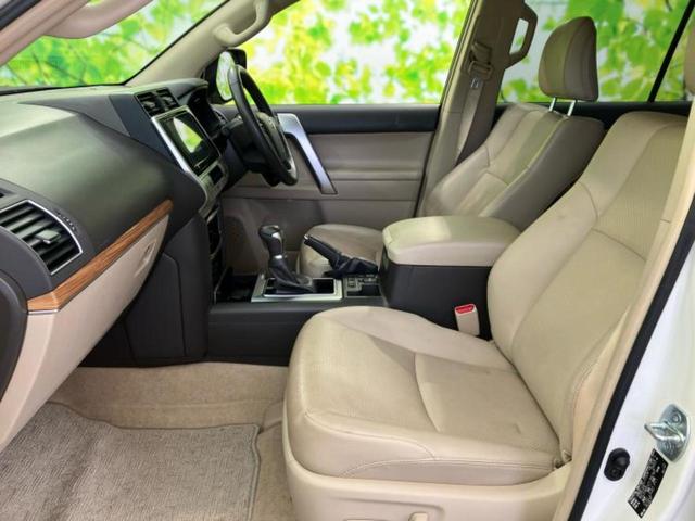 ランドクルーザープラド 4WD TX Lパッケージ 新品タイヤ/サンルーフ/保証書/純正 9インチ SDナビ/シートヒーター/シート フルレザー/ヘッドランプ LED/ETC/EBD付ABS/横滑り防止装置/フルセグTV/エアバッグ 運転席 革シート(7枚目)