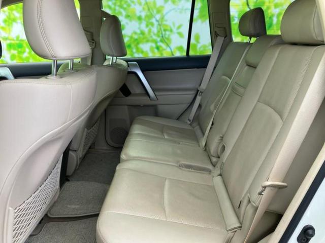 ランドクルーザープラド 4WD TX Lパッケージ 新品タイヤ/サンルーフ/保証書/純正 9インチ SDナビ/シートヒーター/シート フルレザー/ヘッドランプ LED/ETC/EBD付ABS/横滑り防止装置/フルセグTV/エアバッグ 運転席 革シート(8枚目)