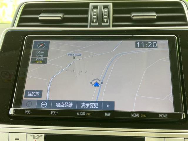 ランドクルーザープラド 4WD TX Lパッケージ 新品タイヤ/サンルーフ/保証書/純正 9インチ SDナビ/シートヒーター/シート フルレザー/ヘッドランプ LED/ETC/EBD付ABS/横滑り防止装置/フルセグTV/エアバッグ 運転席 革シート(10枚目)