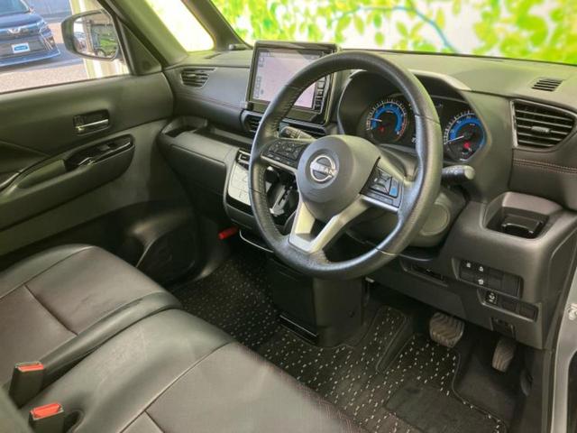 ルークス ハイウェイスターＧターボプロパイロットＥｄ　新品タイヤ／保証書／純正　９インチ　ＳＤナビ／エマージェンシーブレーキ／両側電動スライドドア／アラウンドビューモニター／車線逸脱防止支援システム／シート　フルレザー／プロパイロット　革シート　ドラレコ（5枚目）