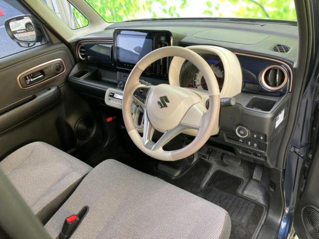 ワゴンＲスマイル ハイブリッドＸ　保証書／ディスプレイオーディオ＋ナビ９インチ／セーフティサポート（スズキ）／両側電動スライドドア／シートヒーター　運転席／全方位モニター用カメラ／車線逸脱防止支援システム　衝突被害軽減システム　禁煙車（5枚目）