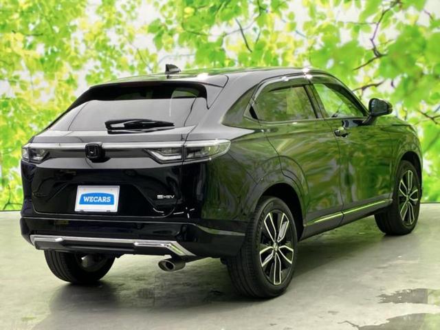 ヴェゼル ｅＨＥＶ　Ｚ　新品タイヤ／保証書／純正　ＳＤナビ／衝突安全装置／シートヒーター　前席／マルチビューカメラシステム／車線逸脱防止支援システム／電動バックドア／ドライブレコーダー　前後／ヘッドランプ　ＬＥＤ　禁煙車（3枚目）