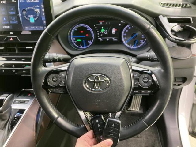 ハリアーハイブリッド Ｚレザーパッケージ　新品タイヤ／モデリスタエアロ／ＪＢＬ／純正　ＳＤナビ／デジタルインナーミラー／トヨタセーフティセンス／シートエアコン／パノラミックビューモニター／シート　フルレザー／電動バックドア　革シート　ＥＴＣ（15枚目）