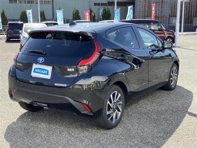 アクア Ｚ　新品タイヤ／保証書／純正　１０インチ　ナビ／トヨタセーフティセンス／シートヒーター　前席／パノラミックビューモニター／車線逸脱防止支援システム／シート　ハーフレザー／ドライブレコーダー　社外　ドラレコ（3枚目）