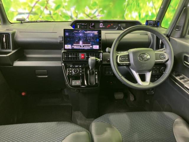 タント カスタムＲＳ　新品タイヤ／保証書／純正　１０インチ　ＳＤナビ／衝突安全装置／シートヒーター　前席／全方位モニター／車線逸脱防止支援システム／シート　ハーフレザー／ドライブレコーダー　純正／ヘッドランプ　ＬＥＤ（4枚目）