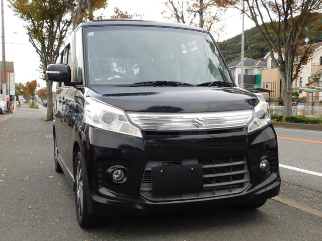 スペーシアカスタム TS 両側電動スライドドア ブルートゥス フルセグテレビナビ スマートキー2個 ロールブラインド ETC(3枚目)